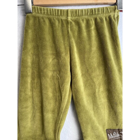 Matilda Jane size 2 Character Counts Green Velour‎ Pear Big Ruffles  EUC - Picture 2 of 11